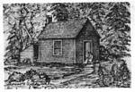 Thoreau's One Room Cabin on Walden Pond