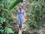 Graham hikes through the Rainforest - Ecuador, January 2006