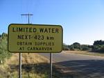 Australia Limited Water 423 KM - November, 2005