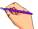 Animated Writing Hand