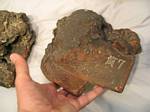 Melted roof tiles from the Hiroshima A-Bomb blast - May, 2004