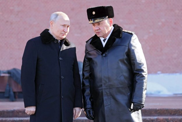 Russian President Vladimir Putin with Defense Minister Sergei Shoigu - 2023