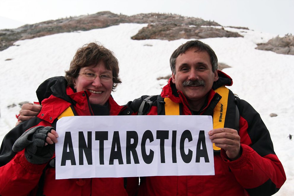 Roger J. Wendell at Neko Harbour, Antarctica - 01-28-2011