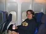 Qantas Flight to Australia, Tami Wendell - November, 2005