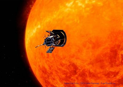 Parker Solar Probe, NASA Artist Rendering - 2018