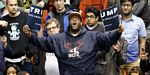 Protester at a Donald Trump rally on 03-11-2016