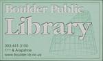 My Boulder Library Card (color altered for easier viewing) - 05-20-2008