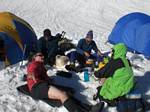 Jeff Bowman, Roger J. Wendell and Tom Jagger on Mt. Baker, Washington State - 06-28-2008