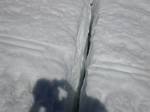 Small crevasse on Mt. Baker, Washington State - 06-28-2008