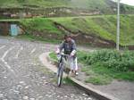 A man and his bicyle - Ecuador, Christmastime 2005/2006