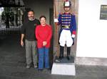 Roger and Martha at the Presidential Palace in Quito, Ecuador - January, 2006