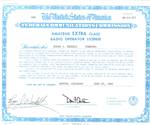 Extra Class Amateur Radio License WB0JNR