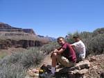 Bobby and Doug Bloom on a Grand Canyon Trail - April, 2006