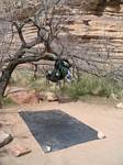 Roger's Ground Cloth at Monunment Creek,Grand Canyon - April, 2006