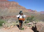 Roger J. Wendell at a Grand Canyon Trail Junction - April, 2006