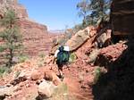 Roger Wendell Hiking in Grand Canyon - April, 2006