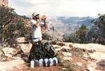 Roger at bottom of Grand Canyon