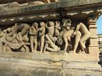 Chandelas erotic stone carvings at Khajuraho, India by Roger J. Wendell - December 04, 2008