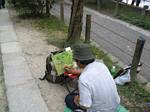 Japanese Artist on the Philosophers Walk - May, 2004