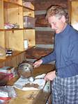 Leader Ron Rak Prepares the Beans - February 2007