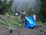 Jeep commercial being filmed in Yankee Boy Basin at about 11,000 feet - 08-06-2008