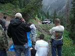 Jeep commercial being filmed in Yankee Boy Basin at about 11,000 feet - 08-06-2008