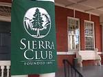 Sierra Club banner at Denver's Tears McFarlane House