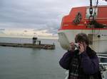 Tami Wendell at the Port of Dover - October 2006