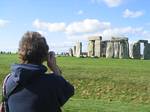 Tami Wendell at Stonehenge - October 2006