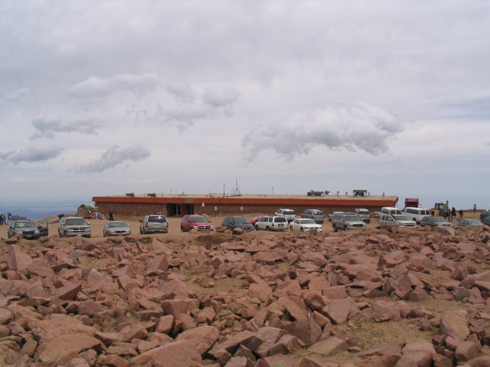 Tom and Linda Pikes Peak Summit Parking 06102006