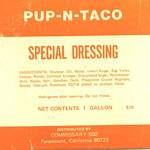 Pup 'N' Taco Special Dressing