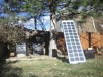 Solar Panel in use near our compost bins - 12-11-2010