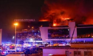 Moscow Conert Hall Burning - 03-22-2024