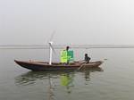 Greepeace Pollution Protest on the River Ganges, India by Roger J. Wendell - 12-05-2008