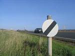 United Kingdom Highway Speed Sign - October 2006