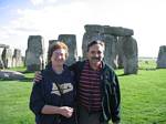 Tami and Roger Wendell at Stonehenge - 10-07-2006