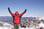 Roger J. Wendell on 14,265 foot Quandry Peak, Photo by Tom Jagger - November 25, 2006