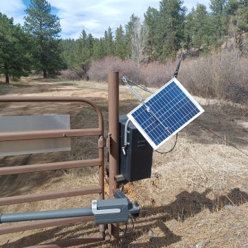 Solar Powered Gate Opener in the Buffalo Creek Recreation Area - 04-12-2025