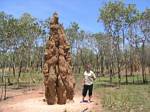 Australia Termite Mound and Tami Wendell - November, 2005