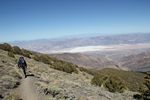 Ken heading down from Telescope Peak in Death Valley National Park by Roger J. Wendell - 06-07-2011