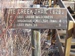 Ute Creek Trailhead, Lost Creek Wildnerness - 11-11-2011