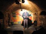 Roger Wendell on stage at Liverpool's Cavern Club - 10-10-2006