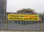 UK Selfish Zig Zag Parking Sign - 10-10-2006