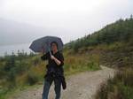 Tami Hiking in Scotland - October 2006