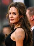 Angelina Jolie Waypoint Tattoo of her Childrens'birthplaces
